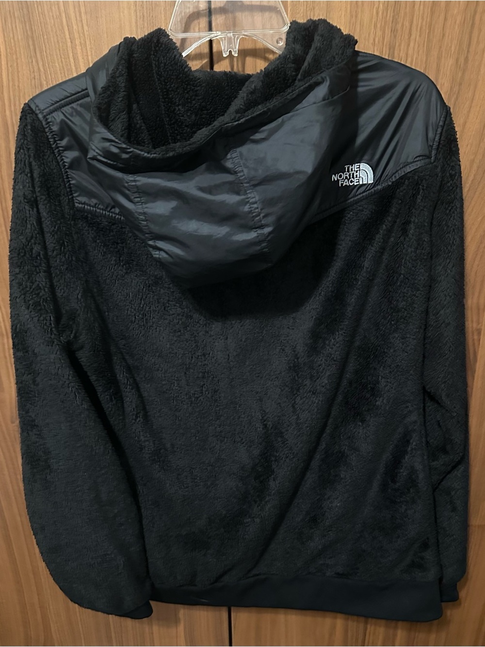 The North Face Black Sherpa Teddy Jacket with Hood - Picture 2 of 4